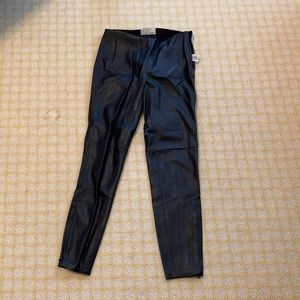 Free people black leather pants